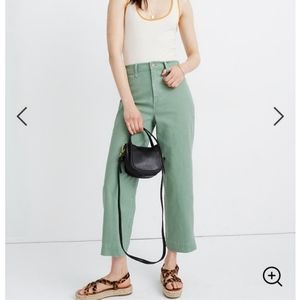 NWOT Madewell Slim Emmett Wide Leg Crop Pant